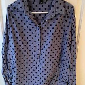 J Crew polka dot top